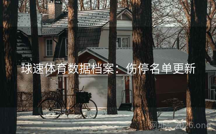 球速体育数据档案：伤停名单更新