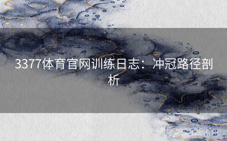 3377体育官网训练日志:冲冠路径剖析
