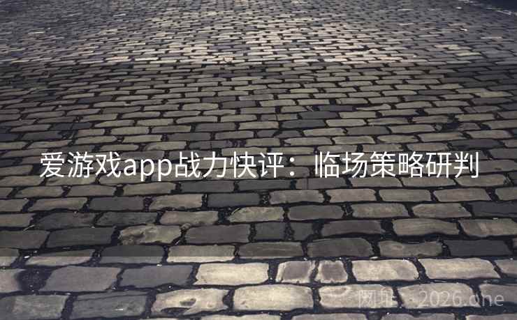 爱游戏app战力快评:临场策略研判
