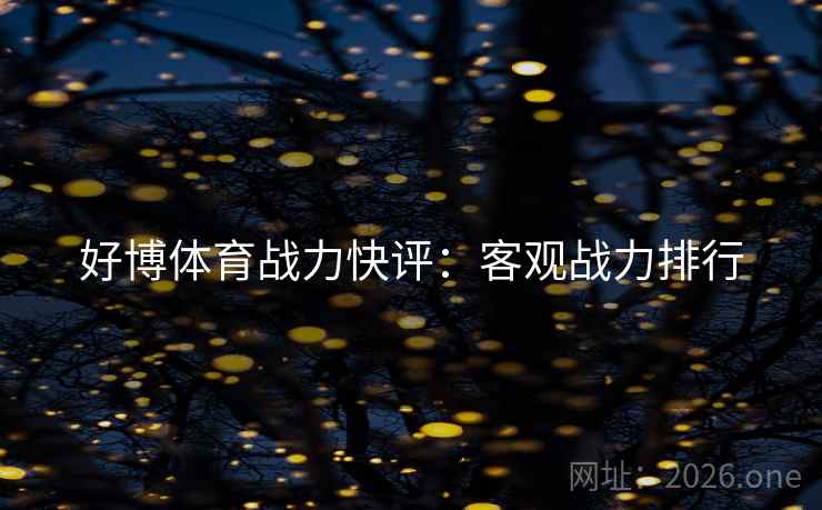 好博体育战力快评:客观战力排行 好博体育战力快评:客观战力排行