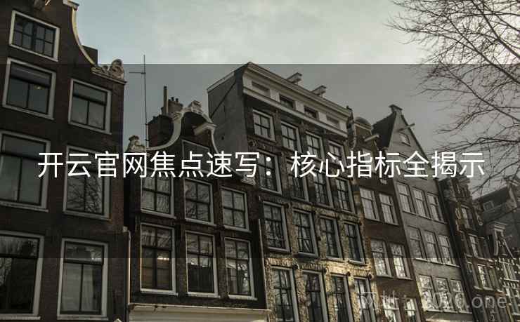 开云官网焦点速写:核心指标全揭示 开云官网焦点速写:核心指标全揭示